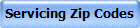 Servicing Zip Codes